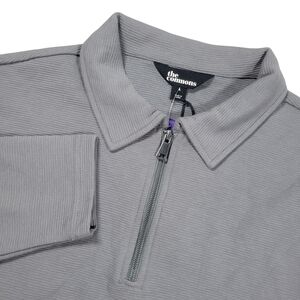 The Commons 1/4 Zip Pullover Mens L Gray Long Sleeve Golf Preppy Business Casual